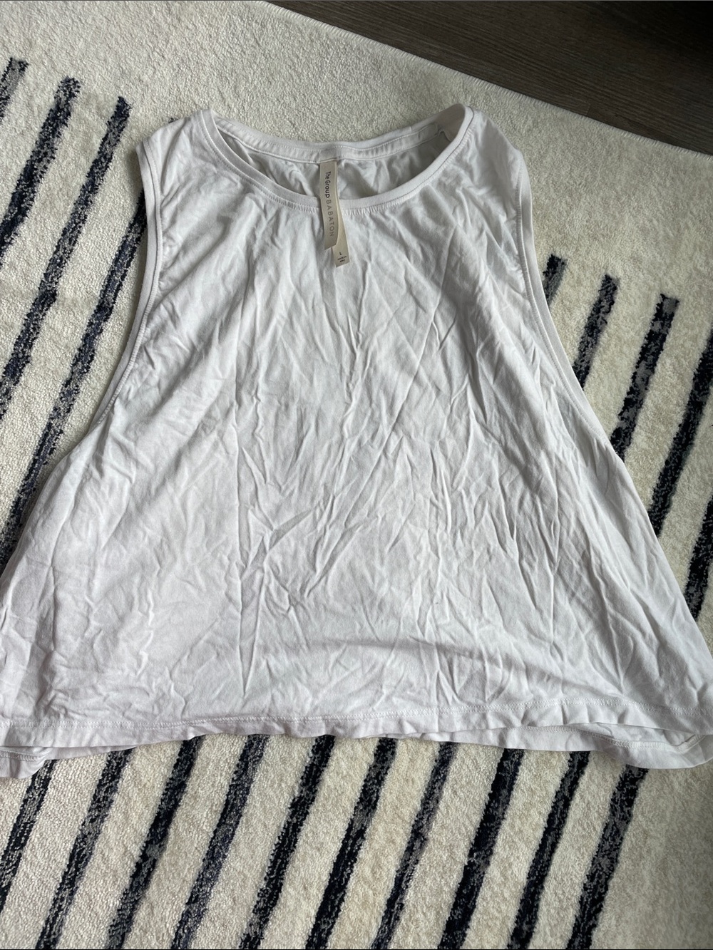 Aritzia White scoop Tank Top